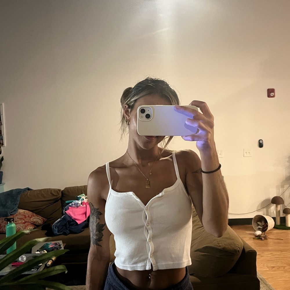 BRANDY MELVILLE BUTTON UP CAMISOLE (OS)